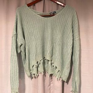 Ligh green/blue pastel sweater